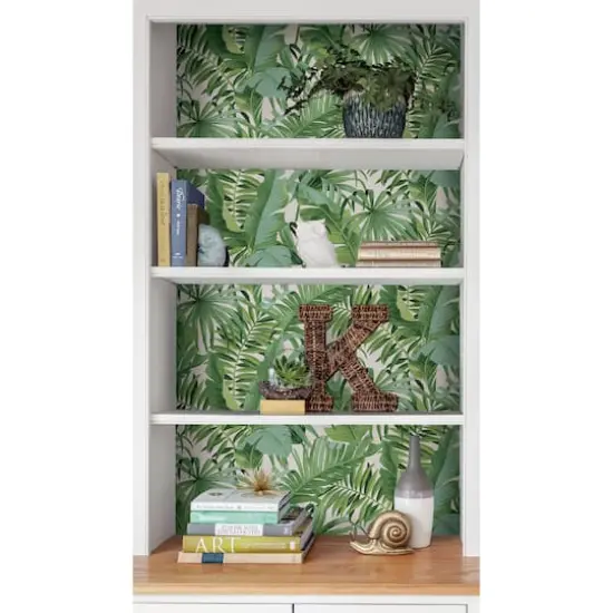 NuWallpaper Green Maui Peel & Stick Wallpaper {6}