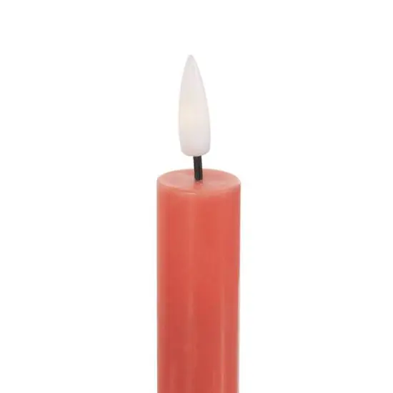 8" Flameless Wax Candles with Remote Control, 6ct. Red {7}