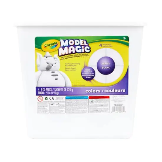 Crayola Model Magic Assorted 2lb. Bucket White {6}