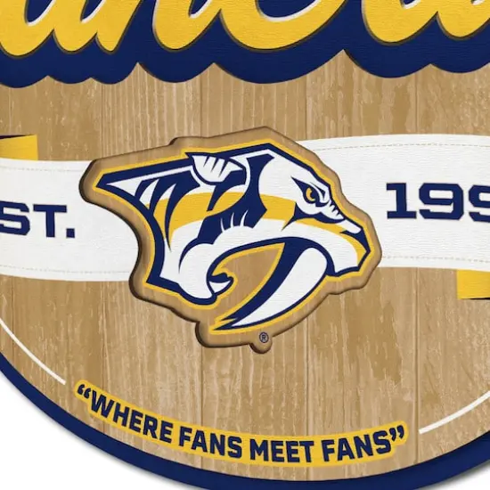 NHL Fan Cave Sign Nashville Predators {6}