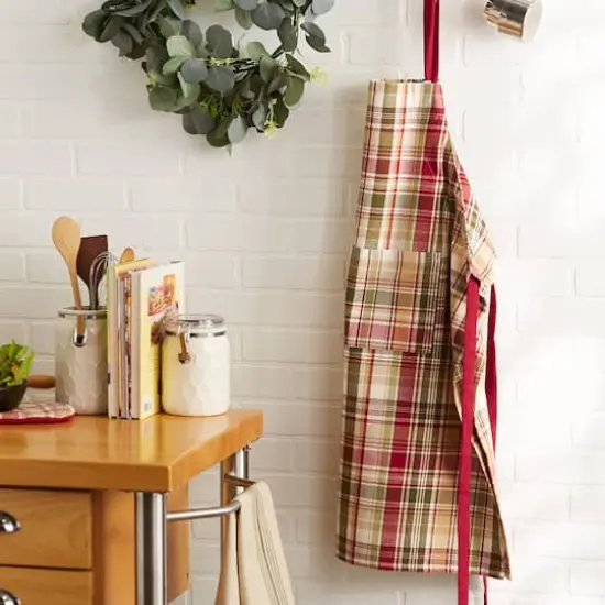 DII&reg; Give Thanks Plaid Chef Apron {4}
