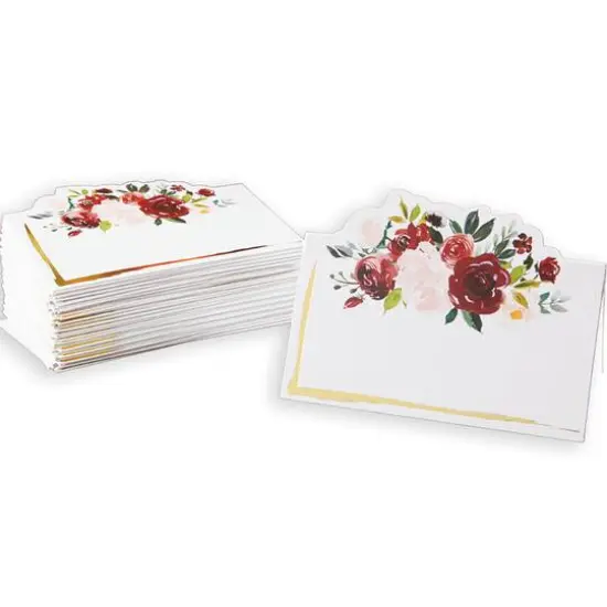 Kate Aspen&reg; Burgundy Blush Tent Place Cards, 50ct. {1}