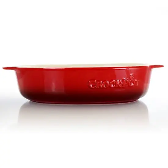 Crock-Pot 2.5qt. Red Stoneware Bake Pan {6}