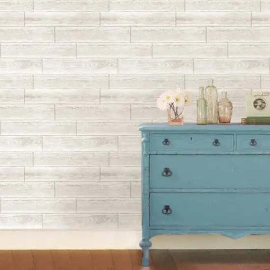 NuWallpaper Serene Cream Peel & Stick Wallpaper {3}
