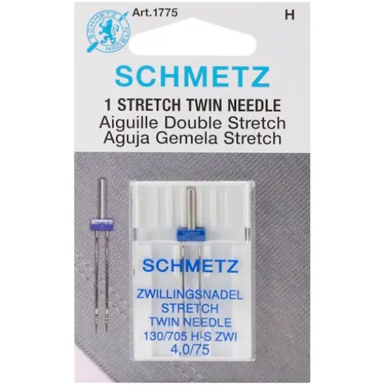 SCHMETZ Stretch Twin Machine Needle, 4.0/75 {1}