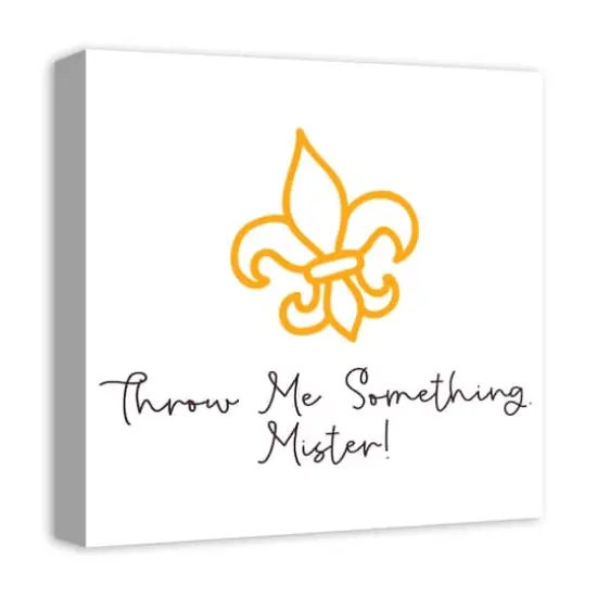 Throw Me Something Canvas Wall Art {3}