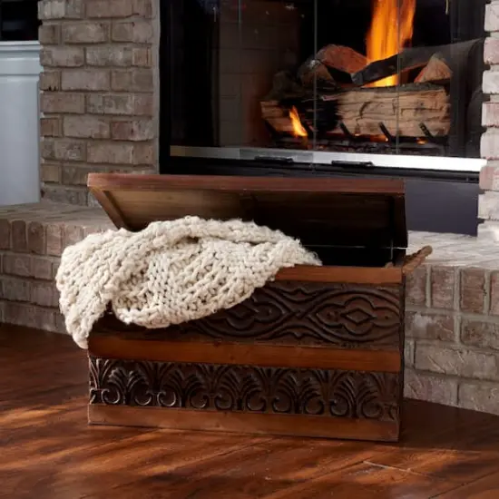 Household Essentials Embossed Decorative Trunk (Small) {3}