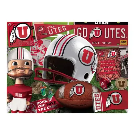 College Team Retro Series 500 Piece Puzzle Utah Utes {5}