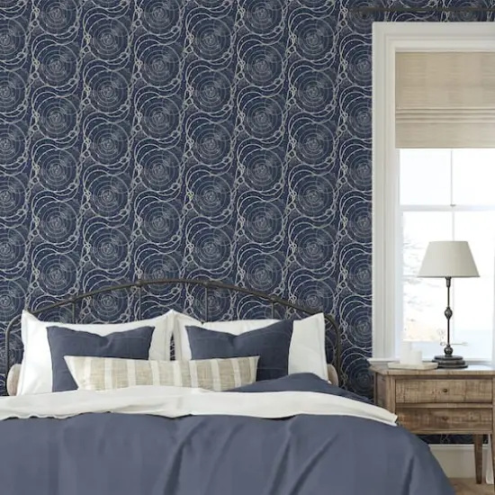 Tommy Bahama&reg; Ropes & Spheres Peel & Stick Wallpaper Indigo {8}