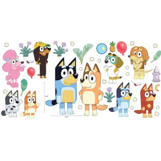 RoomMates Bluey Family and Friends Wall Decals {6}