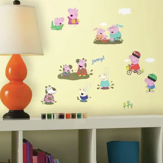 RoomMates Peppa Pig Peel & Stick Wall Decals {4}