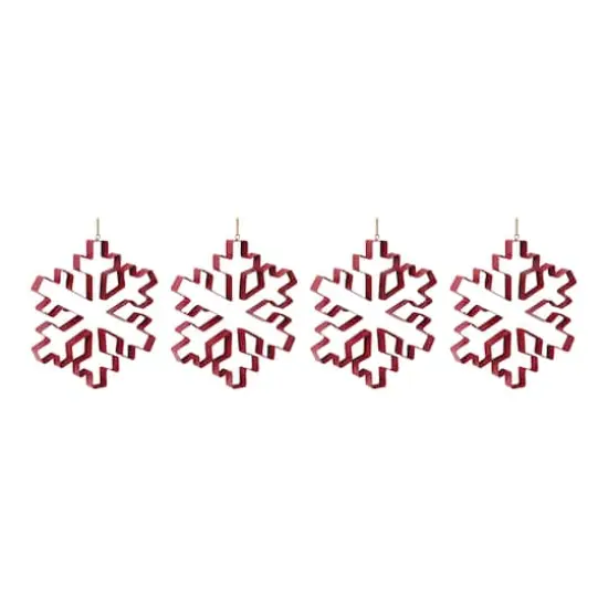10.5" Snowflake Cookie Cutter Ornament Set {5}