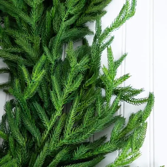 8ft. Artificial Real Touch Norfolk Island Pine Garland with Natural Look {4}