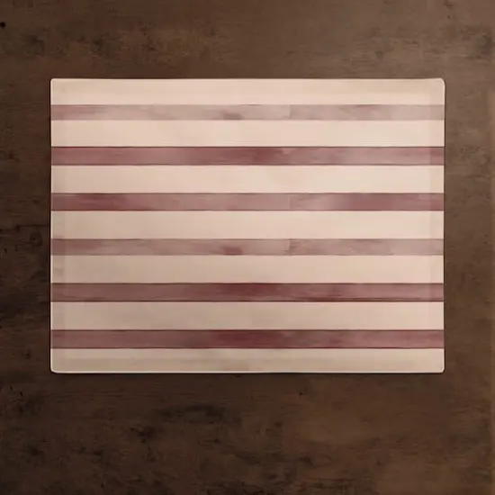 Watercolor Brown Poly Twill Placemat {3}