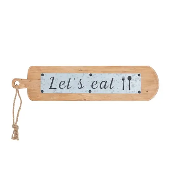 Brown Fir Modern Farmhouse Wall Decor, 7" x 29" x 2" {1}