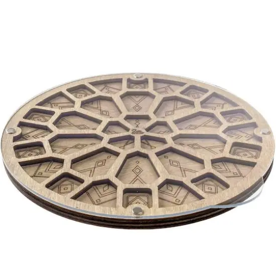 Wonderland Crafts 7.5" Geometric Bead Organizer with Transparent Cover {4}