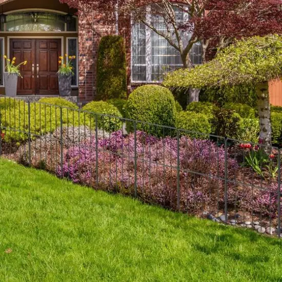 NEX 47ft. Black Square-Shaped Garden Fence {3}