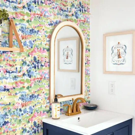 Surface Style Water Coloring Peel & Stick Wallpaper Spring {6}