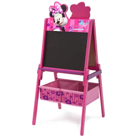 Disney&reg; Minnie Mouse Wooden Double Sided Easel with Storage {3}