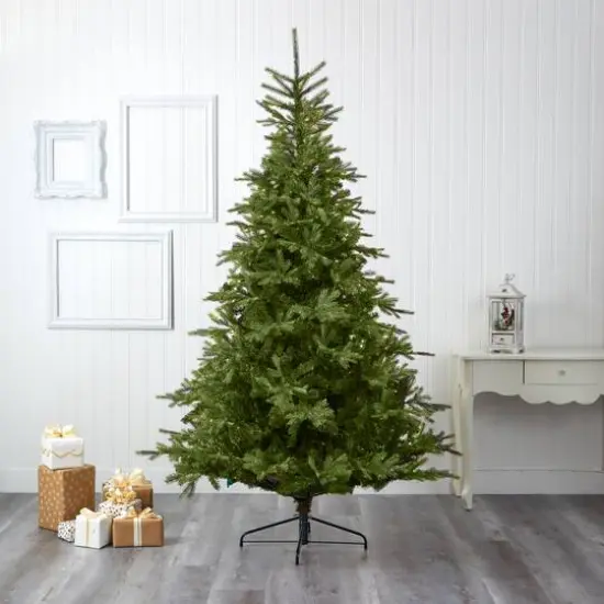 8ft. Unlit North Carolina Spruce Artificial Christmas Tree {7}