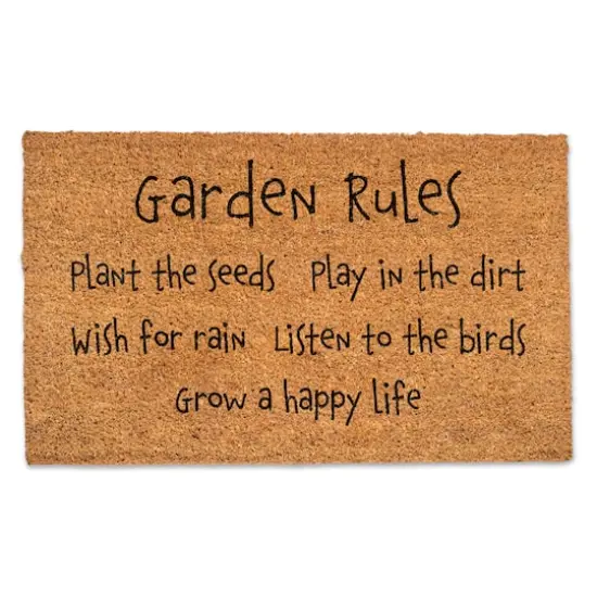Garden Rules Doormat {1}