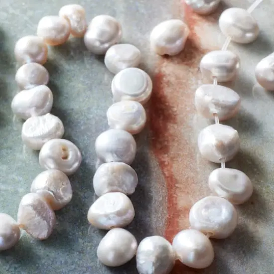 Light Gray Pearl Rondelle Seed Beads, 6mm by Bead Landing&trade; {3}