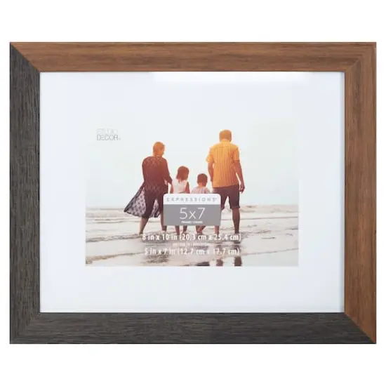 Expressions&trade; 5" x 7" Brown & Black Frame with Mat by Studio D&eacute;cor&reg; {6}