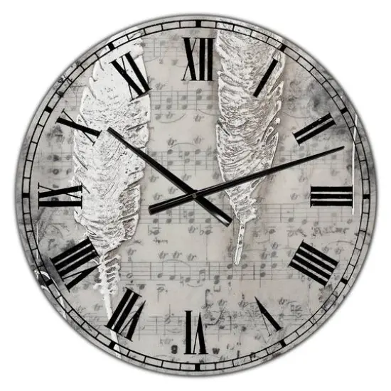 Designart Heaven Sent Oversized Cottage Wall Clock {1}