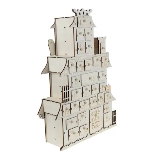 21" DIY Haunted House Halloween Countdown Wood D&eacute;cor by Make Market&reg; {3}