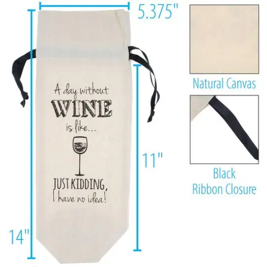 Personality Case&trade; Day Without Canvas Wine Bag {5}