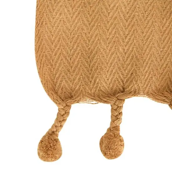 Hello Honey&reg; Dijon Braided Pom Pom Tassels Cotton Throw {3}