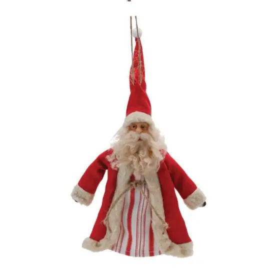 Vintage Santa Character Ornaments Set {4}