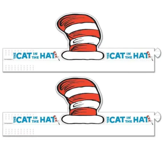 Eureka&reg; Dr. Seuss&trade; Cat's Hat Wearable Cut Out Hats, 2 Packs of 32 {1}