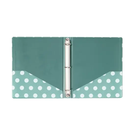 Textured Large Dots Three Ring Binder {3}