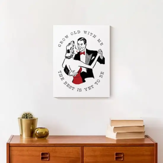 Grow Old with Me Canvas Wall Art {6}