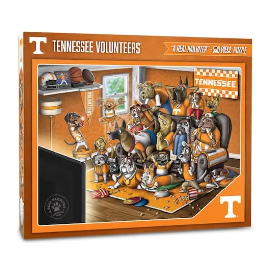 College Football Purebred Fans A Real Nailbiter 500 Piece Puzzle Tennessee Volunteers {1}