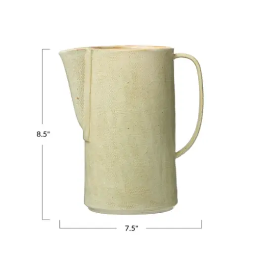 Hello Honey&reg; 8" Celadon Stoneware Pitcher {7}