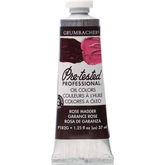 Grumbacher&reg; Pre-Tested Professional&reg; Oil Color Paint, 37mL Rose Madder {1}