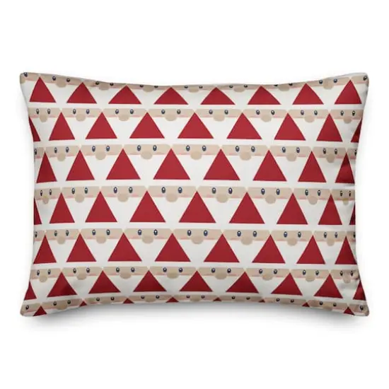 Geo Santa Pattern Throw Pillow {1}