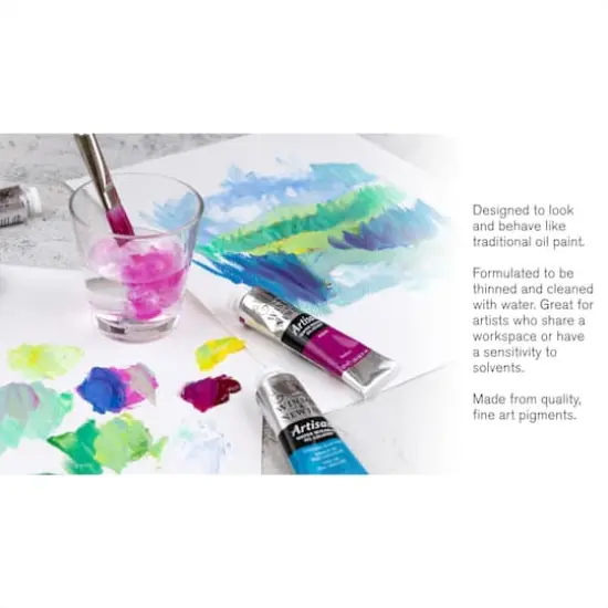 Winsor & Newton&trade; Artisan Water Mixable Oil Colour&trade; 10 Color Paint Tube Set {4}