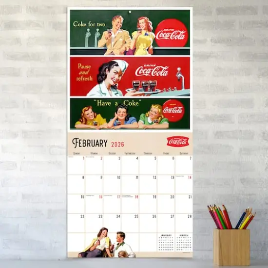 2026 Coke: Vintage Nostalgia Wall Calendar {4}