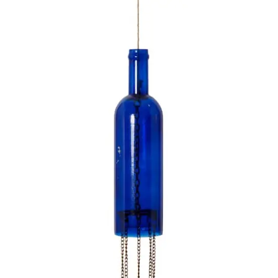 41" Blue Glass Eclectic Windchime {4}