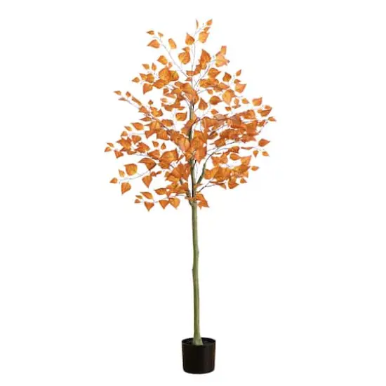 5ft. Autumn Birch Leaf Artificial Fall Tree {1}
