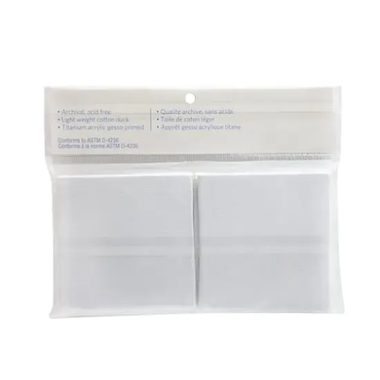 6 Pack 3" x 3"&nbsp;Mini Canvas Panels by Artist's Loft&trade; Necessities&trade; White {6}