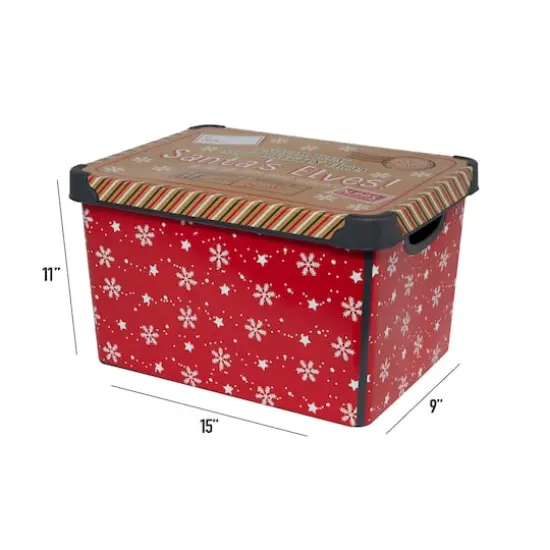 Simplify Santa's Elves Storage Tote Bin {4}