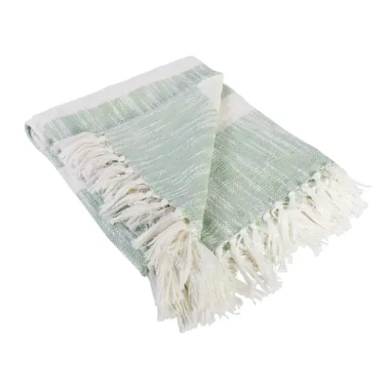 DII&reg; Mint Slub Stripe Throw {1}