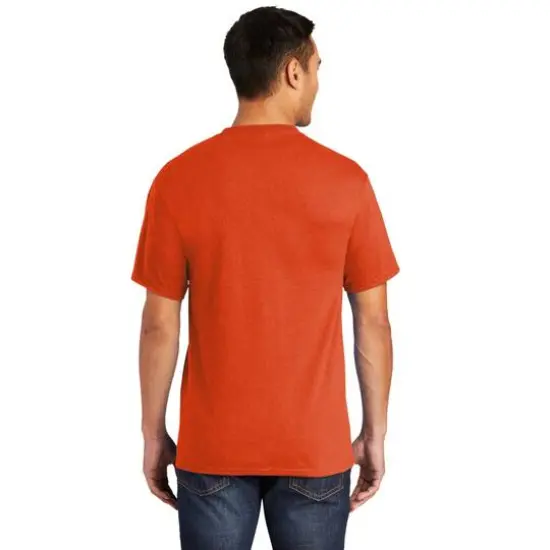 Port & Company&reg; Core Blend Pocket Adult Tall Tee Orange {6}