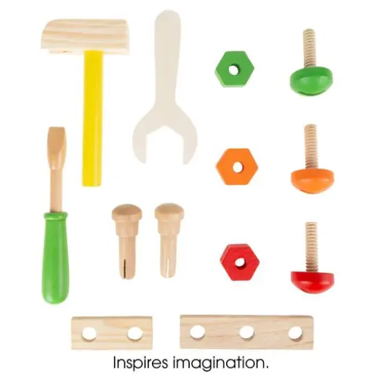 Toy Time Wooden Kids Tool Playset {4}