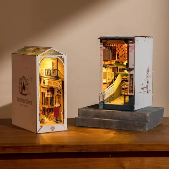 Rolife&reg; Sakura Densya DIY Book Nook Shelf Insert Kit {8}