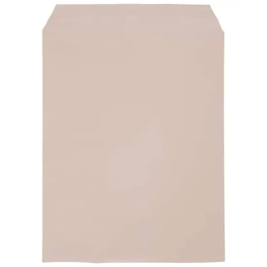 JAM Paper 8.93" x 11.25" Self Adhesive Closure Cello Sleeves, 100ct. Peach {5}